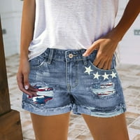 Gamaše Ljeto kratka hlače visoka struka labav jean tanka rupa kratka pant Pocket modni casual kratke