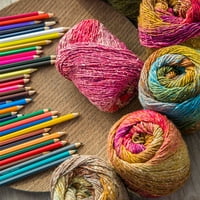Segment boja obložena gradijentna pređa Ručna kukičana šal šal rešetka materijal vunena pređa za ručno pletenje DIY džemper