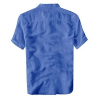 Košulje za muškarce Cleariance Ljeto Muška hladna i tanka prozračna ovratnik viseći obojeni gradijentni
