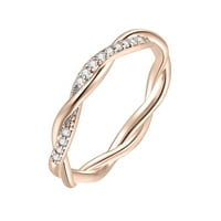 ZTTD Cross-Wall Cirkonija Rings Diamond Anillos Mujer Žene Prstenovi Modni ženski prstenski modni prstenovi za žene Veličina 5 ~ 10