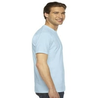 Američki likovni majica s kratkim rukavima svijetlo plava, s