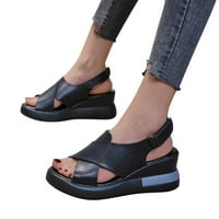 Forestyashe Fashion Womens Prozračne cipele u obliku čipke Debele sljetne povremene sandale