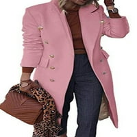 Leuncero dame casual poslovna vunena jakna Slim fit srednje dužine odjeća Elegantna čvrstog kardigan