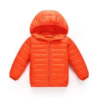Godderr Kids Toddler Baby s kapuljačom kaputi kaputi padajuća lagana odjeća 1-7y solidna boja jakne