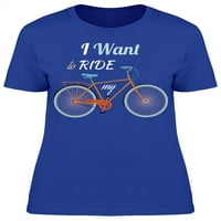 Želite li voziti do biciklističke majice žene -Image by shutterstock, ženski medij