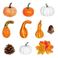 Nuolin Početna stranica Jesenski ukras Pumpkin Set Snimanje rekvizicije Simulacijske biljke Sušeno voće za Dan zahvalnosti