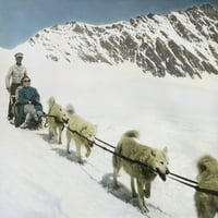 JUNGFRAUJOCH Polar Hounds povlačenje sankarki od čarobnog lanaca Slide by John kratki dizajn slika