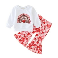 TODDLER Ljetne odjeće za djevojčice odjeću za djevojčice Toddler Valentinovo, djevojčice Zimska odjeća