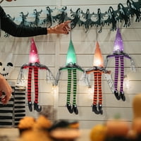 Surakey Wizard Hat sa svjetiljkom Privjesak LED Halloween Lutka Party rekviziti ukrasi za ukleto kuću Bar zelena ljubičasta