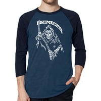 Muška majica za bejzbol Word Art Art - Grim Reaper
