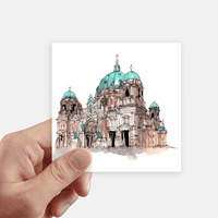 Berlin katedrala u Njemačkoj Square Square vodootporne naljepnice za pozadinu