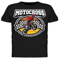 Crveni motocross dizajn majica Muškarci -Mage by Shutterstock, muški mali
