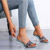 OAVQHLG3B pojas sa kristalom i sandalama za žene sa visokim pečicama