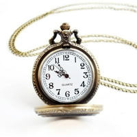 Lanac Ženski kvarcni sat Vintage Cvjetni pokloni Pocket Muška ogrlica za djevojčice Muški sat