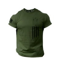 PXIAKGY O BLOUZE CACT majica kratki tiskani rukavi zastave muške američke muške bluze za muške gresene