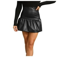 Aaiymet suknje za žene Trendy ženska Y2K suknja Niski uspon zaklopke Mini Mini Bodycon traper jean suknja,