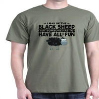 Cafepress - Crna ovčja tamna majica - pamučna majica