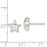 Sterling srebrne zvijezde naušnice napravljene na Tajlandu QE1636