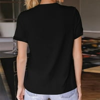 Ljetne vruće košulje za žene Modni ležerni za ispis labavih udobnih vrhova majica bluza