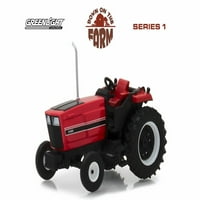 International Harvester traktor, crvena sa crnom - Greenlight 48010E - Scale Diecast Model Toy auto