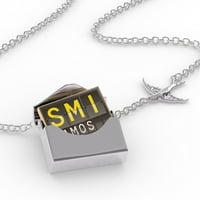CONCET ogrlica SMI Zračna luka za Samosa u srebrnom kovertu Neonblond