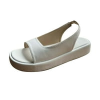 Jsaierl platforme sandale za žene Dressy Ljeto, modni okrugli nožni riblji sandale debele dno boje, casual sandale veličine 6,5