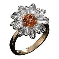 Nakit ličnosti Dvokor Daisy Suncokretorni prsten Sun Cvjetni prsten ženski dodaci