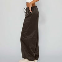Brglopf ženske pantalone pantalone nacrtajući elastični male struk joggers dukseri casual bagergy y2k