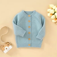 Uuszgmr znoji za dječake Djevojke Djevojka Dječak Knit Cardigan džemper Topli pulover Toddler Solid