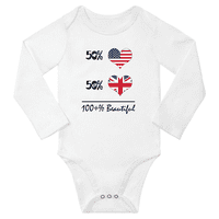 50% britanski + 50% američki = 100 +% prekrasan beba s dugim rukavima