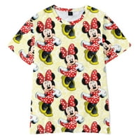 Mickey & Friends Funny Graphic majica kratkih rukava za djecu odrasli, Mickey Mouse Crtani Ležerne prilike Spring Summer Tee majica
