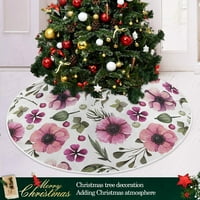 Svježi ružičasti cvijet xmas božićna stabla suknja za štand za odmor za zabavu u zatvorenom vanjskom