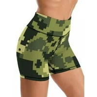 Žene Yoga Hlače Clearence, Tianek Ljeto elastično Leopard kamuflažnu pruću Print Hip Lift Fitness Hratke Teretne hlače
