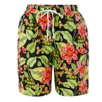 Hlače za ženske kratke hlače Ljeto udobno plaže kratke hlače Elastični struk cvjetni print sa džepovima