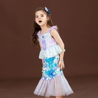 Nove debljine djevojke sirene princeze haljina Ariel kostim za djevojčice nastupaju partijski kostim Cosplay odjeća Dječji dan odjeća