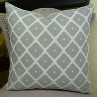 Thomas Collection Grey White Geometrijski dizajner jastuk za bacanje - 11196
