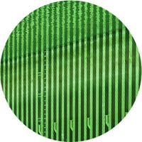 Ahgly Company u zatvorenom okruglom uzorkovima duboke smaragdne zelene zelene površine, 4 'runda
