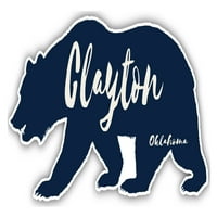 Clayton Oklahoma Suvenir Vinil naljepnica naljepnica Bear Disight
