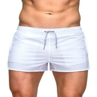 Rejlun muške ljetne kratke hlače Srednja struka dno elastične struk plaže za plažu Muškarci Comfy Mini