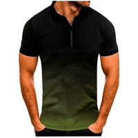 Outfmvch s dugim rukavima za muškarce Modni casual Sports Gradient Rever Majica kratkih rukava Žene Green