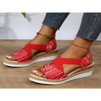 Dame Beach Nensip Cross-remen Espadrille Sandal Women Ljeto Slip na udobnim cipelama