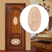 FDIT Onlay Applique, kućni ukras, isklesan apparat, za kućni namještaj, vrata, ormar, prozor 11 * 5. Lako se slikaju