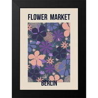 Haase, Andrea Crni moderni uokvireni muzej Art Print pod nazivom - Market cvijeća Berlin