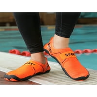 WAZSHOP Unizne vodene cipele Bosifoot Aqua čarape Brza suha plaža cipela Comfort klizanje na stanovima Žene Muške atletska lagana narančasta 7,5