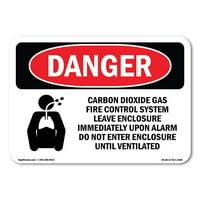 Znak opasnosti - ugljični dioksid gas vatra