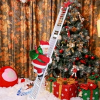 Smiješni božićni santa Claus Električni uspon ljestvice viseći ukras Božićne zabave Dječje igračke Novogodišnji