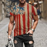 Muška ljetna dana za neovisnost Modni 3D digitalni ispis majica kratki rukav