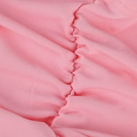 Ljetne haljine za žene mini modni ručni ručni ručni rukav ružičasti ružičasti ružičasti xxl