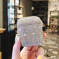 Luksuzni sjajni ženski punjenje bo zaštitnim poklopcem Glitter Rhinestone Hard Earhon fuse Bling Diamond