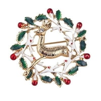 Kayannuo Božićni dekor Povratak u školsko čišćenje Božićni ukras Brour Prekrasna vijenac Garland i jeleni božićni ukrasi